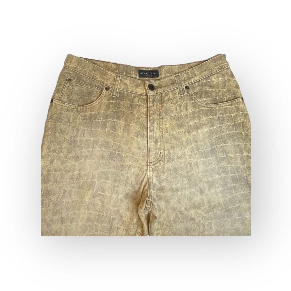 Vintage 90’s: Overdrive Jeans ༄ High Waist Snakeskin Print ༄ Bal Harbour Shops ༄ - Picture 7 of 16